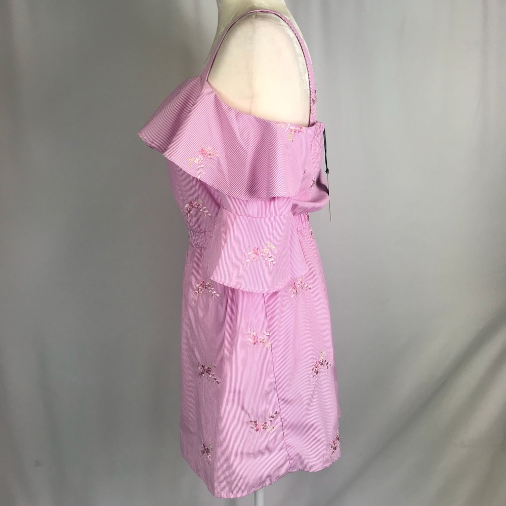 Romeo & Juliet Couture Embroidered Striped Dress - Picture 5 of 6